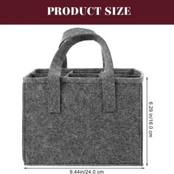 6 Bottle Wine Carrier Tote Reusable Grocery Bags for Travel Camping Picnic Vacation Picnic Dinner Party Storage Organizers - Quanzhou Boenly Trade Co., Ltd. - China