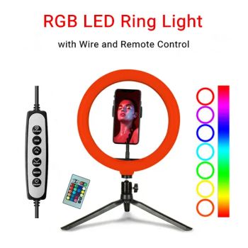 26cm RGB Fill Light with Stand for Photographic Lighting Origin China Trademark Neutral HS Code 9405409000 Model NO. - Zhuhai Usmart Digital Co., Ltd. - China