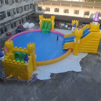 China Factory PVC Water Play Equipment Kids Children Waterpark Castle Slides Inflatable Amusement Park - Guangzhou Barry Industrial Co., Ltd. - China