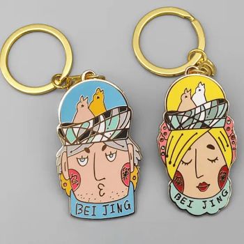 Custom Metal Key Chains Gold Plated Metal Keychain Keyrings Metal Keychains - Pinstar Gifts Co., Ltd. - China