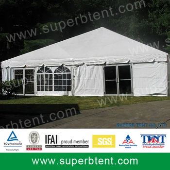 Span 15m 20m 25m Gaoshan Uniflex Large Trade Show Marquee Tents with White Cover - Superb Tent Co., Ltd. - China