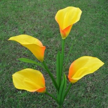 Solar Energy Rechargeable LED Calla Lily Flower Stake Light for Outdoor Garden Patio Pathway Porch Backyard Bl16586 - Ningbo Ezfocus Co., Ltd. - China