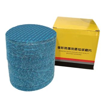 5 Inch Abrasive Alumina-Zirconia Polishing Sanding Disc Blue Round Flock Sanding Disc for Automobile Discs for The United States Buyers - Xiamen Furuisheng Abrasive Materials Co., Ltd. - China