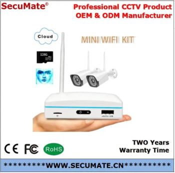 WiFi Home Security Systems 3MP Face Recognition Outdoor Waterproof P2p Wireless CCTV Smart Camera Set Wireless Mini NVR Portable - SHENZHEN SECUMATE TECHNOLOGY CO., LIMITED - China