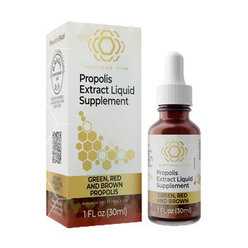 PROPOLIS POWER BLEND - GREEN, RED AND BROWN PROPOLIS 30ML DROPS - DRY EXTRACT 11% - ANTIBACTERIAL ANTI-INFLAMMATORY ANTIFUNGAL - Wellness Hive - Brazil