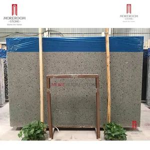 Artificial Stone Big Slab Terrazzo Quartz Stone Color Yellow Origin Foshan Model NO. B65 Form Big Slab Certification No Name Terrazzo - Foshan mono building material co.,ltd - China