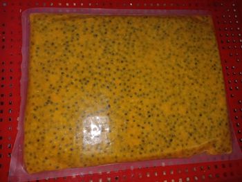 Frozen passion fruit juice Purity 100% Pure Brix Level 13 Up Place of Origin Vietnam Specification Brix 13 up Shelf Life 24 Months, 24months - Công ty TNHH Thương Mại Xuất Nhập Khẩu Tân Gia Thành - Vietnam