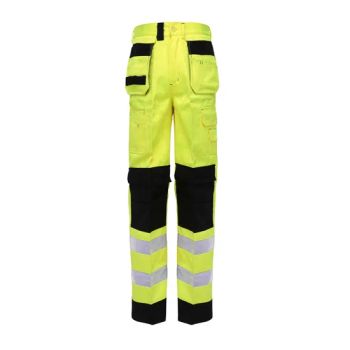 Mens Hi Vis Work Trousers Yellow Black High Viz Work Wear Cargo Pants - Shenyang Sunnytex Apparel Co., Ltd. - China