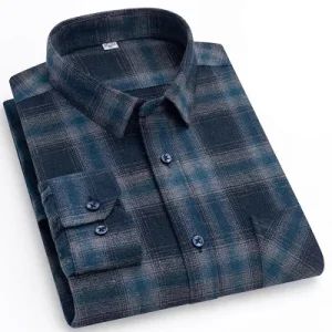 Custom Mens Shirts Fleece Flannel Lined Long Sleeve Button Down Shirts - Yancheng City Zhou Chi Imp. & Exp. Co. Ltd. - China