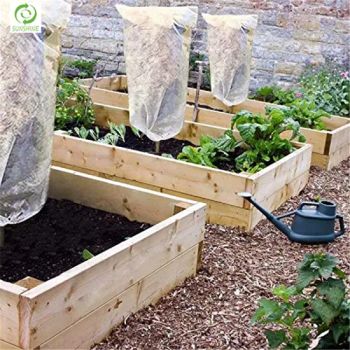Agriculture Non Woven Fabric for Outside Plant Cover Plant Protection Cover with Drawstring Bag Packaging Winter Tree Cover - SUNSHINE NONWOVEN FABRIC CO.,LTD QUANZHOU - China