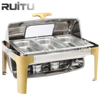 Other Hotel & Restaurant Supplies Outdoors Wedding Decorate Buffet Table Chaffing Dishes 9L Hotel Food Warmer Steel Perforated Chafing Buffet Dish Warmer - Guangzhou Ruitu Co., Ltd. - China