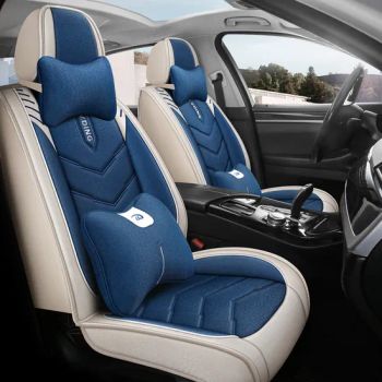 Refreshing Ultra-Breathable Linen 5-Seat Universal Size Waterproof Car Seat Covers - Shanghai Audeliq Industrial Co., Ltd - China
