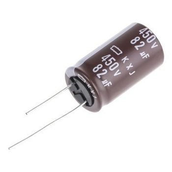 82 uf 450V Electrolytic Capacitors Tolerance 20 % Capacitance 82 uf Capacitor Size 1 - 100 mm Voltage Rating 450 V, - Shubh-M Overseas - India