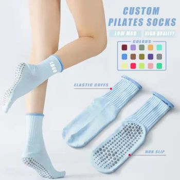 High Quality Custom Grip Pilates Socks Anti Slip Women Yoga Pilates Socks - Zhuji Zhongqi Import and Export Co., Ltd. - China