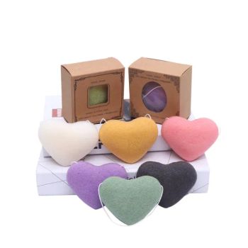 Cleansing Powder Puff Heart-Shaped Face Wash Face Cleaning Sponge Cleaning Tools - Good Seller Co., Ltd. - China