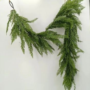Real Touch Factory Customizable Christmas Artificial Cedar Vine Plant Cypress Leaves Garland - Xiamen Jimei Kailili Crafts Factory - China