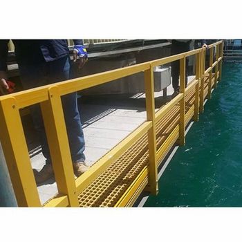 Frp Ladders Handrails, Rectangular Color Yellow Position Bridge Thickness 10 mm Shape Rectangular Step Type Round Step Size 12x4 Feet - KARMA ENTERPRISE - India