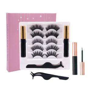5 Pairs Magic Eyeliner Mink False Eyelashes Extension Self-Adhesive False Eyelashes Set - Wenzhou Liyang Beauty Trade Co., Ltd. - China