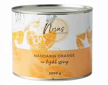 Mandarin Orange in Light Syrup Weight (kg) 3000G Color Bright Orange Place of Origin China Form Segments In Syrup Packaging A10 Tin, 3kg - Craft Union Pte Ltd - Singapore
