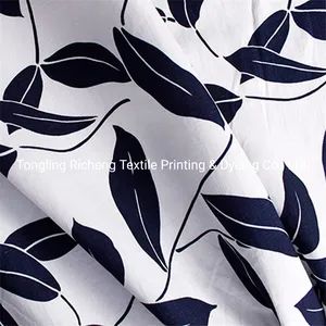 Hot Sales Linen Cotton C40/2+40/2*L12 Printing Linen Fabrics for Skirts - Tongling Richeng Textile Printing & Dyeing Co., Ltd. - China
