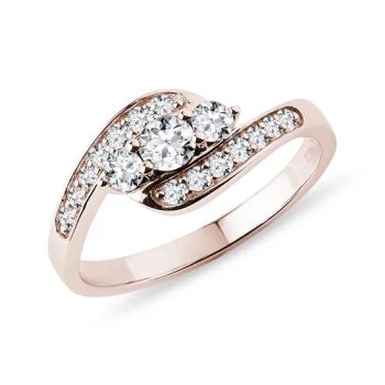 14K Rose Gold Engagement Rings Lab Diamond Jewelry Type Ring Shape Round Origin China Trademark Grace Carat - HENAN GRACE JEWELRY CO., LTD. - China