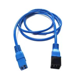 Blue C14 C13 C14 C15 C19 C20 C21 Power Extension Cord Power Supply Cord Computer Extension Cable PDU Power Cables - Lanka Industrial Automation (Shanghai) Co., Ltd. - China