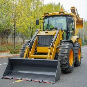 Free Shipping Earth-Moving Machinery Farm Articulated Twobale 4WD Backhoe Loader 4X4 Wheel Backhoe Loader - Jining Fulton Machinery Manufacturing Co., Ltd. - China