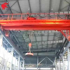 QC Type Electric Lifting Equipment Double Beam Girder 30 Ton 40 Ton 50 Ton Magnet Overhead Bridge Crane for Workshop - Henan Dafang Heavy Machine Co., Ltd. - China