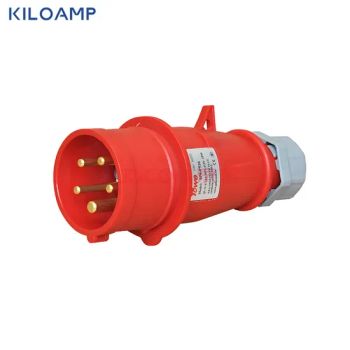 16A 32A Aviation Socket Connector IP44 Three-Phase Four-Wire 3pole 4pole 5pole Industrial Waterproof Plug Socket - Shenzhen Kiloamp Technologies Co., Ltd - China