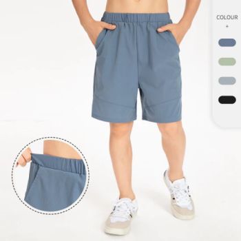 Factory Wholesale Casual Youth Boys Loose Fit Athletic Shorts for Kids Boys, Quick Dry Trunk Short Pants with Pocket Skateboarding Active Basketball Shorts - Dongguan Tianchen Garment Technology Co., Ltd. - China