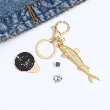 3D Brand Logo Custom Caviar Can Box Tin Opener with Keychains - Yiwu Jintang Garment Accessories Co., Ltd. - China