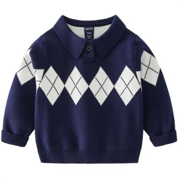 Pullover Pullover Sweaters Children Girl Pullover Children Sweater Winter Cotton Knitting Baby Girls Kids - Shanghai Hexuan Baby Products Co., Ltd. - China
