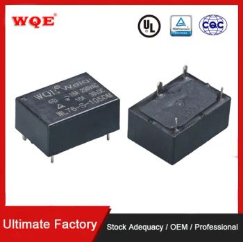 Miniature Power Relay for Industrial&Household Appliances Black Cover PCB Relays Cube Rele Wl76 28VDC 20A Auto Relays Auto Control Smart Home - Jiangxi Weiqi Electric Co., Ltd. - China