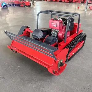 Multi-Functional 100cm Width Crawler Lawn Mower Smart Remote Control 360-Degree Rotating Weeder Garden Gasoline Lawn Mower - Synbon Machinery Co.,Ltd - China