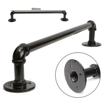 Industrial Vintage Pipe Toilet Paper Holder by Malleable Iron Pipe Fittings - Hebei Hanghong Trading Co., Ltd. - China