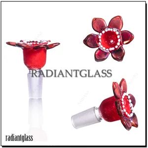 Cannibal Bowl 14mm/19mm Smoking Pipe Accessories Color Red Weight 32g Origin China Shape Plants Technics Glass Application - Hangzhou Radiant Glass Import & Export Co., Ltd. - China