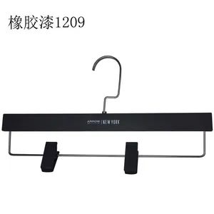 Non-Slip Plastic Rubber Finish Pant Hangers with Clips MOQ 3000PCS Origin China Trademark YY Model NO. 1209 Hook - Dongguan Yongzhao Hardware Products Co., Ltd. - China