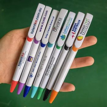 Custom Promotional Branded Plastic Pens Sublimation Blank White Stylo Ballpoint Pen Full Color Logo UV Printing Pen - Changsha Sofly Industry Co.,Ltd - China