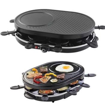 Dual Cheese Raclette Non-Stick Pans Indoor Electric BBQ Raclette Party Grill - Yiwu Puhua Co., Ltd. - China