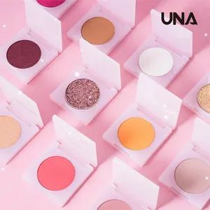 Single Eyeshadow Palette with Shiny Nude Makeup Private Label Cosmetics Shimmer Glitter Monochrome Matte Shadow Powder Form - Shantou Una Cosmetics Co., Ltd - China