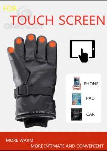 Heated Driving Gloves Waterproof Nylon Cloth - Ohmalloy Material Co., Ltd. - China