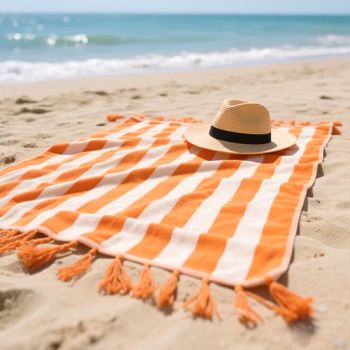 Outdoor Portable Lightweight Waterproof Sand Free Beach Mat Folding Sand Proof Custom Beach Blanket with Embroidery Logo - Hebei Laibang Import and Export Trade Co., Ltd. - China