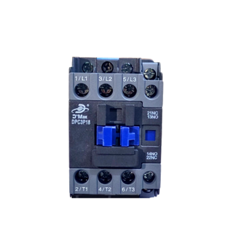 DPC3P18 D'mak 18A 380V Coil Power Contactor (1 NO+1NC), DIN Rail - D Mak Global - India