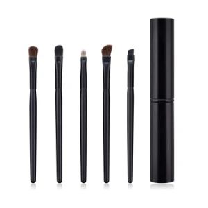 5PCS Travel Portable Mini Eye Makeup Brushes Set Smudge Eye Shadow Eyeliner Eyebrow Brush Lip Make up Brush Kit Professional - NINGBO AOVEA IMPORT & EXPORT CO., LTD. - China