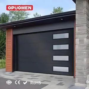 Transparent Wooden Garage Door 1 Car CSR Garage Folding Doors - Foshan Bokoini Houseware Technology Limited - China