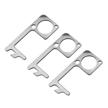 Metal Safe Keychain, Metal Safe Door Opener, No Touch Door Opener, Multifunction Metal Door Opener, Hand Free Metal Keychain, Portable Door Opener Keychain - GOOD IDEA PROMOTION LIMITED - China