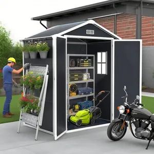 Easy Installation Weatherproof Customized Outdoor Backyard Garden Storage Sheds Car Garages Tool Shed - Qingdao Donglai International Trade Co., Ltd. - China