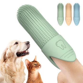 Wholesale Custom 360 Degree Soft Silicone Toothbrush Dog Cat Pet Finger Brush - SenYin Gift Co., Ltd. - China