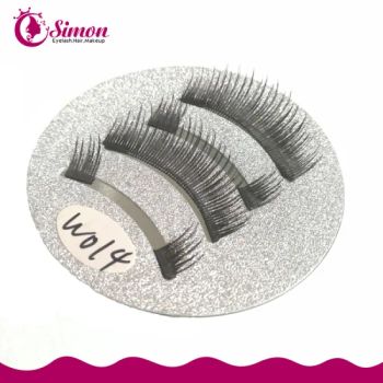 New Styles Magnetic Strip False Lashes 3D Silk Lashes Synthetic Eyelashes - Juancheng Simon Eyelash Co., Ltd. - China