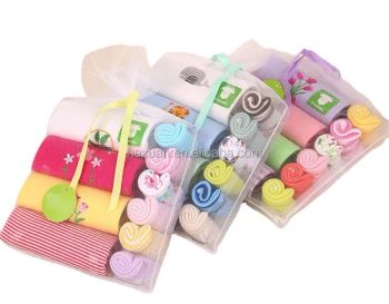 10-Pieces New Born Gifts Baby Clothing Rompers+Towels Little Gender Unisex Trademark OEM Model NO. R070 Color Customized - Shanghai Hexuan Baby Products Co., Ltd. - China